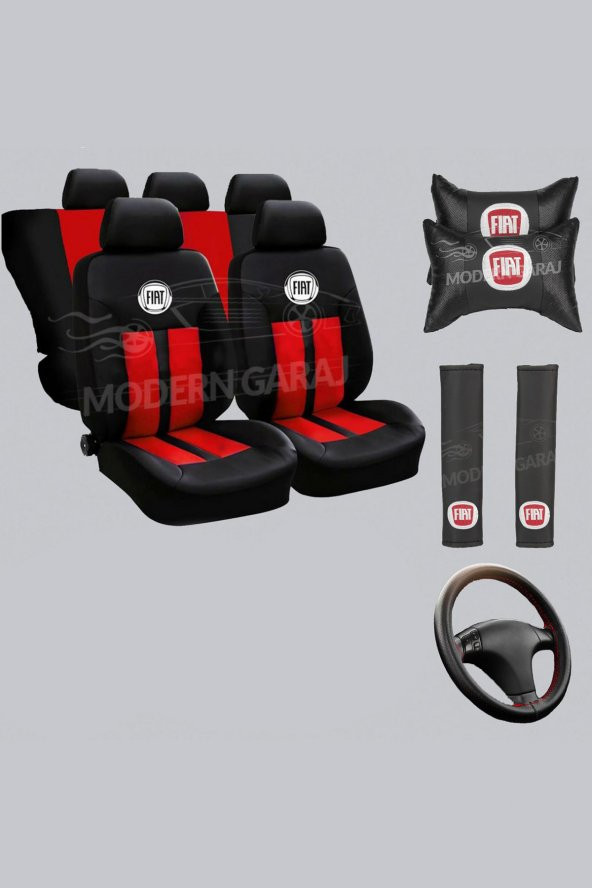 Fiat Koltuk Kılıfı Fiat Boyun Yastığı Fiat Kemer Pedi Fiat Dikmeli Direksiyon Kılıfı ürün görseli 1