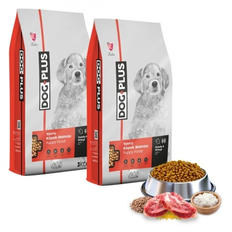 DogPlus Kuzu Etli Yavru Köpek Maması 3 Kg x 2 Adet ürün görseli 1