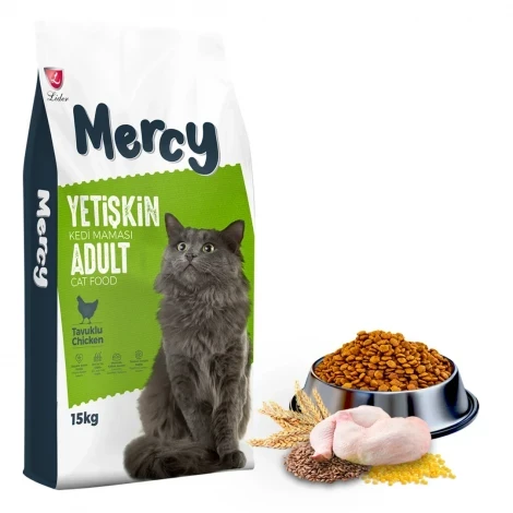 Mercy Tavuklu Yetişkin Kedi Maması 15 Kg ürün görseli 1