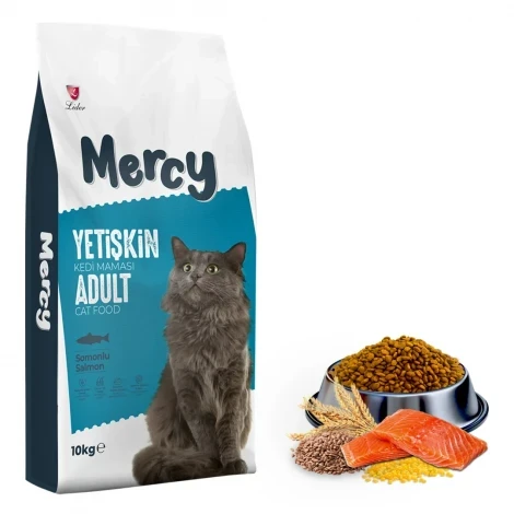 Mercy Somonlu Yetişkin Kedi Maması 10 Kg ürün görseli 1