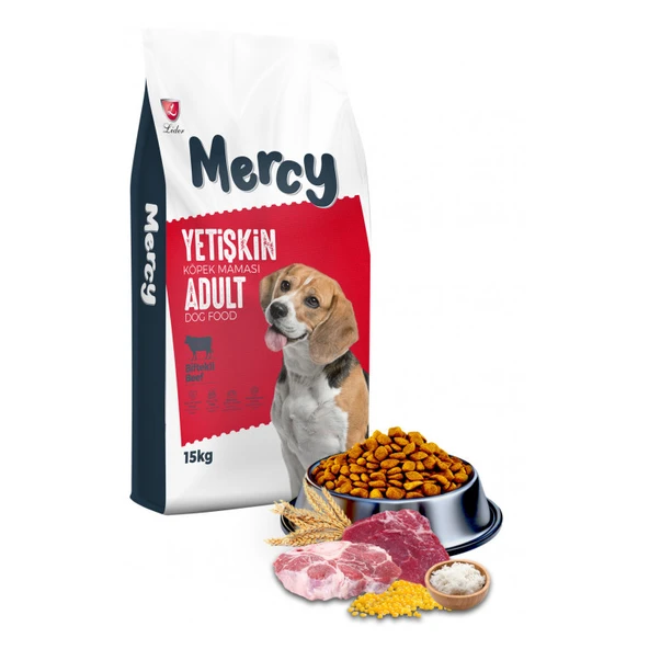 Mercy Biftekli Yetişkin Köpek Maması 15 Kg ürün görseli 1