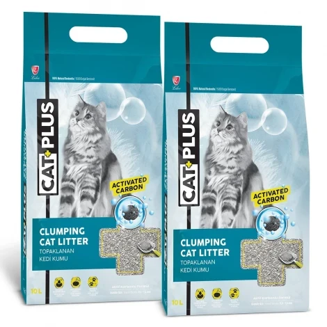 CatPlus Aktif Karbon Kedi Kumu 10 Lt x 2 Adet ürün görseli 1