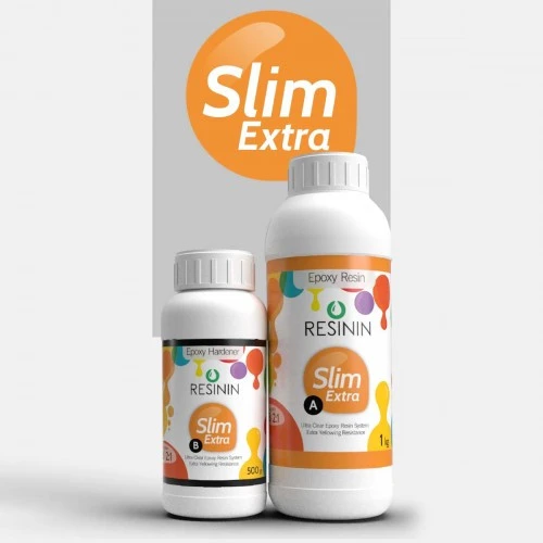 Slim Extra 1500 Gr A+B Ekstra Sararma Dirençli Ultra Şeffaf Epoksi Reçine ürün görseli 1