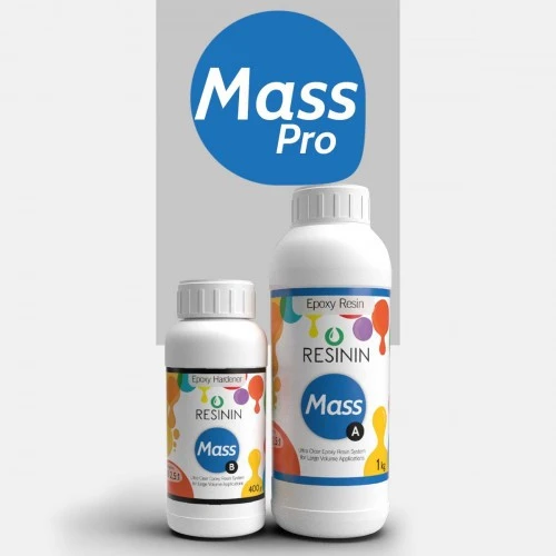 Mass 1400 Gr A+B Büyük Hacim İçin Ultra Şeffaf Epoksi Reçine ürün görseli 1