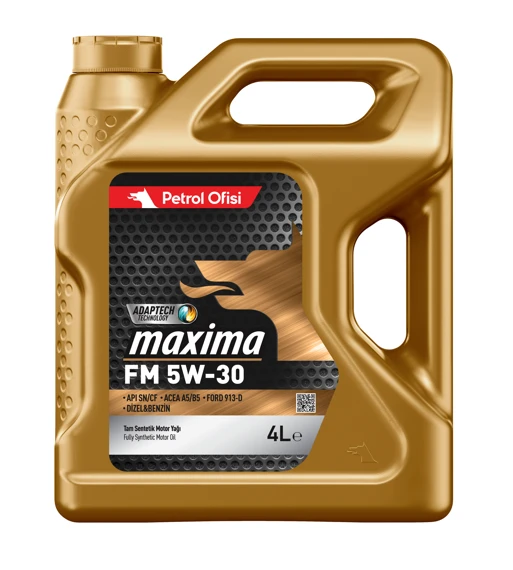 Petrol Ofisi Maxima FM 5W 30 Motor Yağı 4 Litre 2024 üretim ürün görseli 1