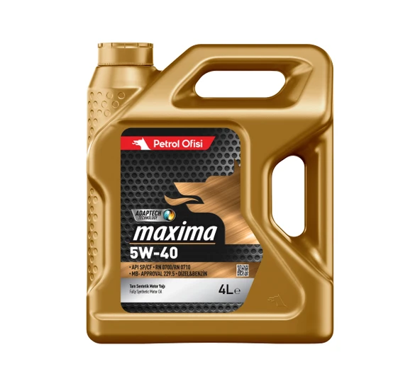 Petrol Ofisi Maxima 5W-40 4 lt Motor Yağı - 2025 ürün görseli 1