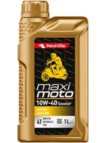 Petrol Ofisi Maximoto 4T 10W-40 Motor Yağı 1 Litre Üretim Yılı 2023 ürün görseli 1