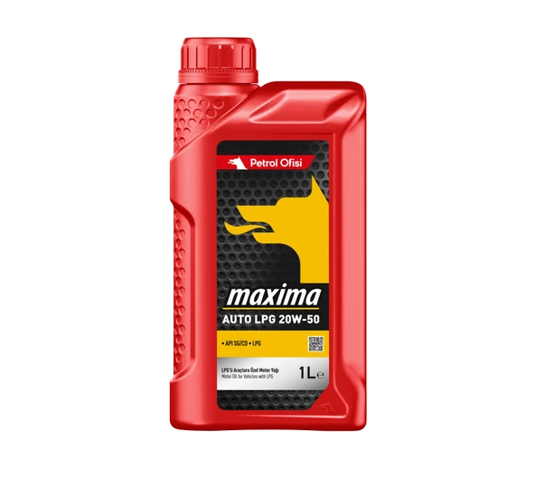 Petrol Ofisi Maxima Auto Lpg 20W-50 Motor Yağı 1 Litre ürün görseli 1