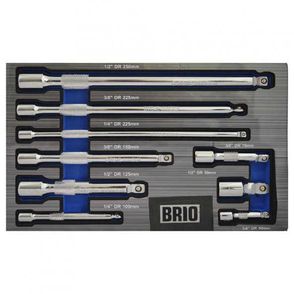 Brio Uzatma Kol Set 9 Parça 1/4 3/8 1-2 ürün görseli 1