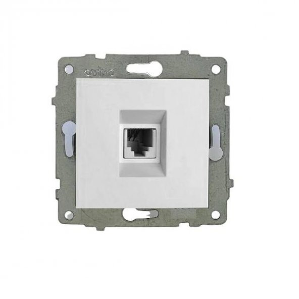 Ovivo Beyaz Numeris Telefon Prizi M+K  1*Rj11-623K 4 Kontak ürün görseli 1