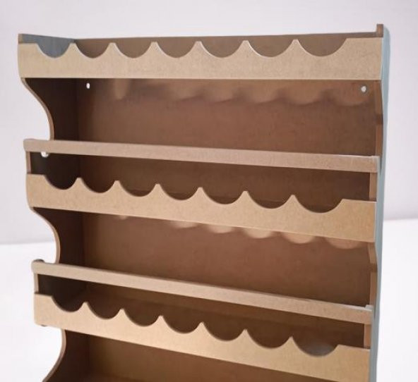 Hobi ADN 90257 Dekoratif Rafterek Dolap CNC Kesim Ahşap MDF HAM MODEL El Yapım ürün görseli 1