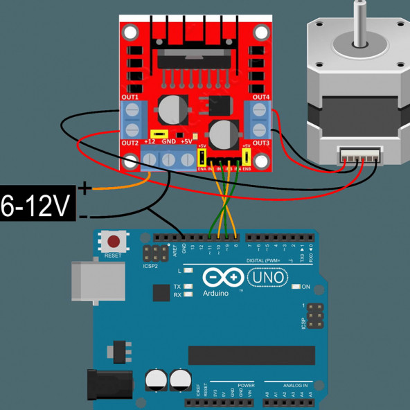 L298N Dual Motor Sürücü Modül - Resim 6