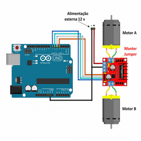 L298N Dual Motor Sürücü Modül - Resim 7