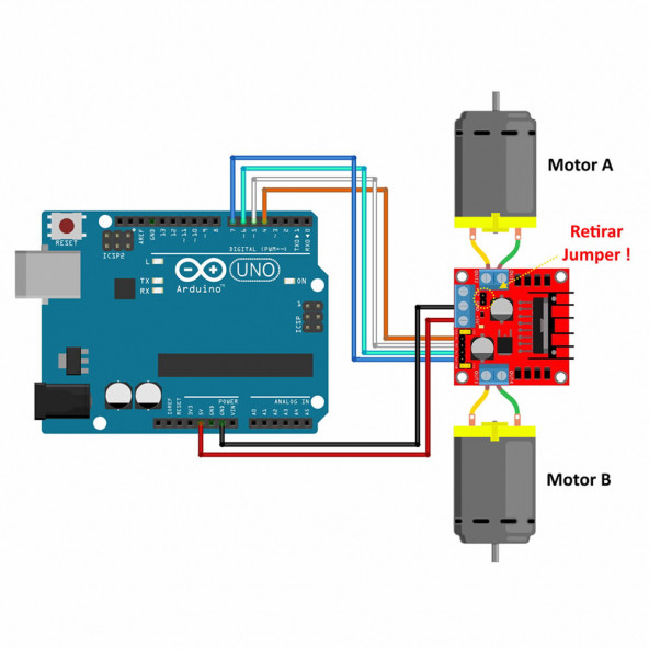 L298N Dual Motor Sürücü Modül - Resim 8