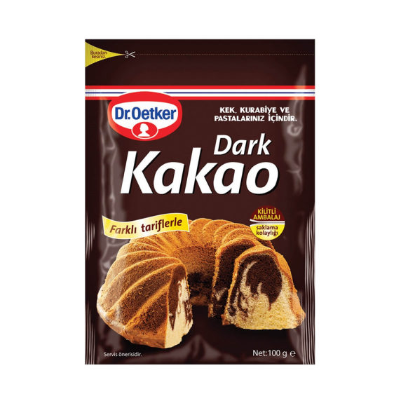 Dr. Oetker Dark Kakao 100 Gram ürün görseli 1