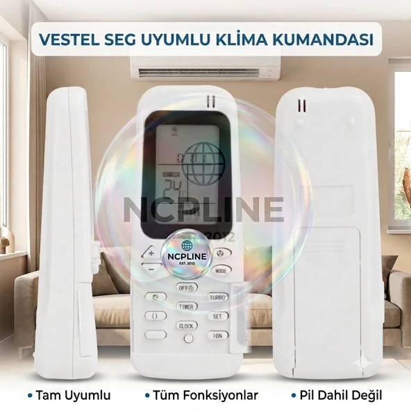 KUMANDA KLİMA KUMANDASI REGAL REGAL RAC VESTEL VESTEL FLORA UYUML ürün görseli 1