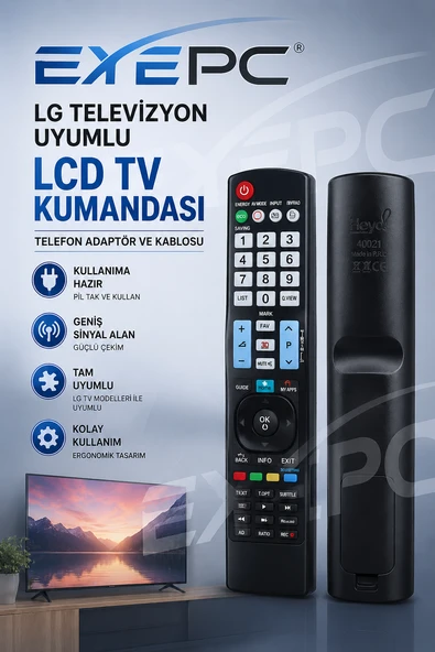 NCPLİNE LG AKB 72914207 72914003 72914240 LCD LED TV TELEVİZYON KUMANDA ürün görseli 1