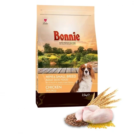 Bonnie Mini ve Küçük Irk Tavuklu Yetişkin Köpek Maması 2,5 Kg ürün görseli 1
