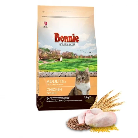 Bonnie Tavuklu Yetişkin Kedi Maması 1,5 Kg ürün görseli 1