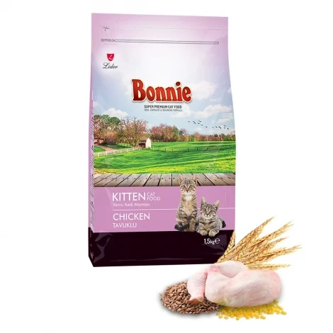 Bonnie Tavuklu Yavru Kedi Maması 1,5 Kg ürün görseli 1