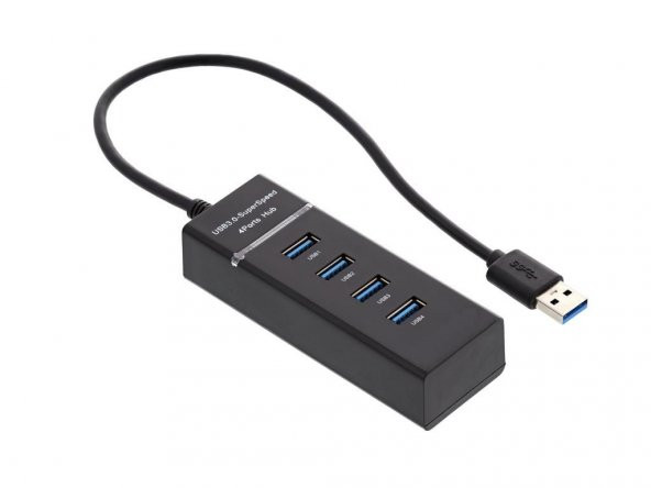 USB 3.0 4 Port Hub 1.2 Metre Kablolu ürün görseli 1