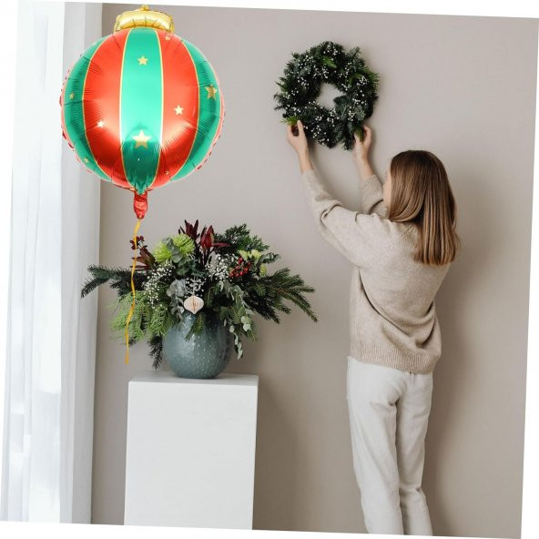 Yılbaşı Top Folyo Balon 70x54 cm - Resim 3