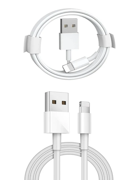 Iphone USB Şarj Kablosu Iphone Şarj Aleti Tüm Serilere Uyumlu 1 Metre ürün görseli 1