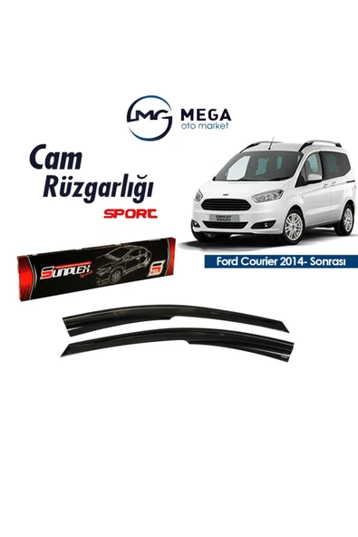 Ford Courier 2014- Sonrası Mugen Tip Cam Rüzgarlık Sunplex ürün görseli 1