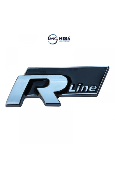 R-line Demir Krom Arma Bagaj Etiketi Logo Sticker ürün görseli 1