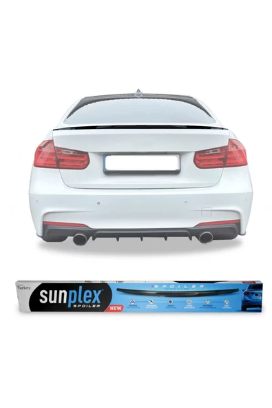 Piano Black Bagaj Üstü Spoiler Bmw 3 F30 - F80 2012-2018 ile uyumlu ürün görseli 1