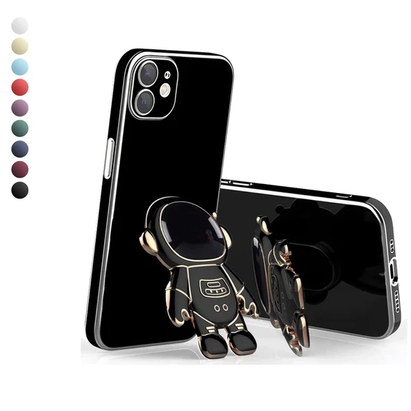iPhone 11 Kılıf Astronot Seri Stant Silikon Kapak ürün görseli 1