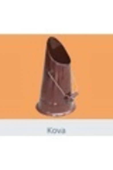 KAHVERENGİ EMAYE KÖMÜR DÖKME  KOVASI ürün görseli 1
