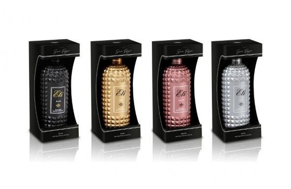 ETİ 4 LÜ KOLONYA SETİ CAM ŞİŞE GOLD+SİLVER+BRONZE+BLACK ürün görseli 1