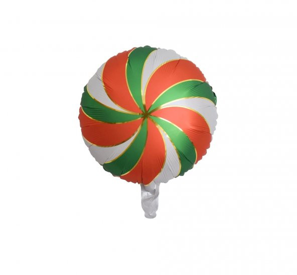 Kırmızı Yeşil Şeker Folyo Balon 18 inç ürün görseli 1