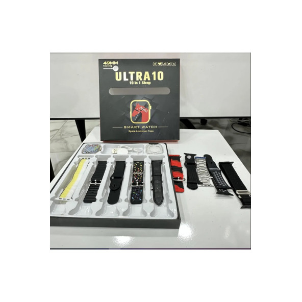 HEDİYELİK ULTRA10 Watch 8 AKILLI SAAT 49 Mm 10 Kordonlu ürün görseli 1