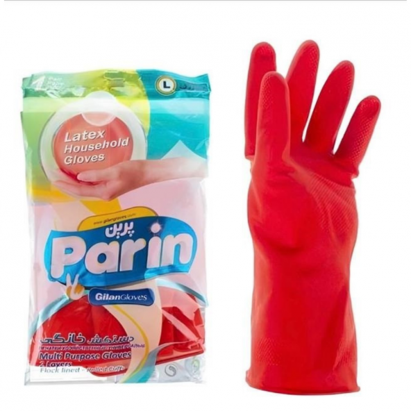 Parin Lateks Bulaşık ve Temizlik Eldiveni, Large, 1 Çift ürün görseli 1