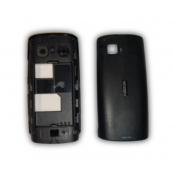 Nokia N500 Kasa Kapak Tuş Takımı N500 Uyumlu Siyah Renk Orta Kasa Ön Kapak Arka Kapak Tuş Takımı ürün görseli 1