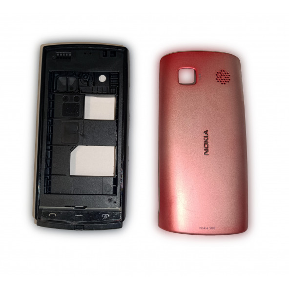 Nokia N500 Kasa Kapak Tuş Takımı N500 Uyumlu Siyah Kırmızı Renk Orta Kasa Ön Kapak Arka Kapak Tuş Takımı ürün görseli 1