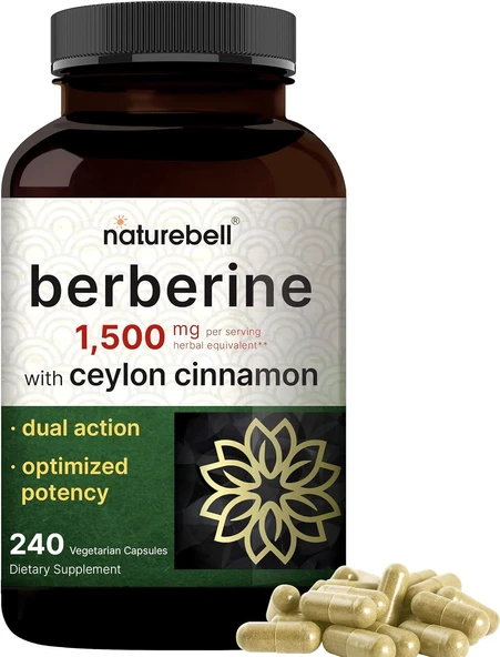 Naturebell Berberine 1500 mg 240 Tablet ürün görseli 1