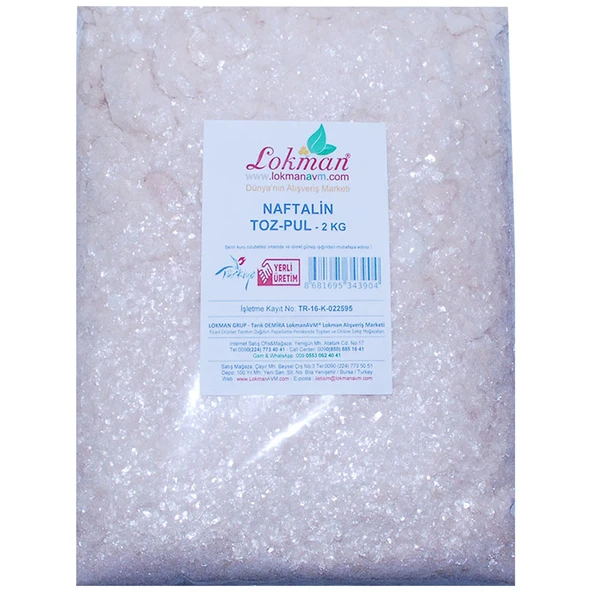 LokmanAVM Naftalin Toz Pul 2000 Gr Paket - Resim 6
