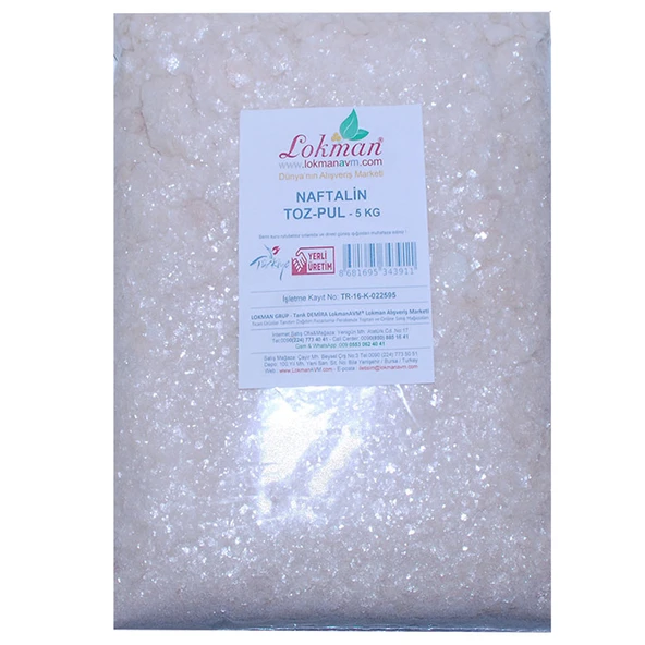 Naftalin Toz Pul 5000 Gr Paket - Resim 2