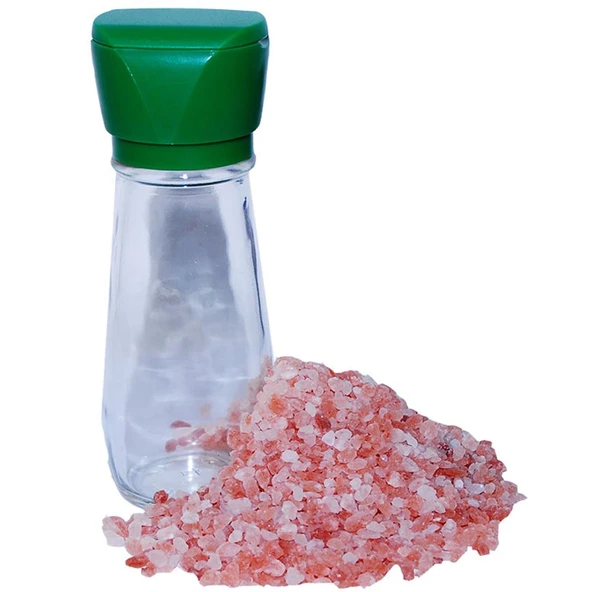 Tuz Karabiber Değirmenli Cam Tuzluklu Pembe Himalaya Tuzu 250GR ürün görseli 1