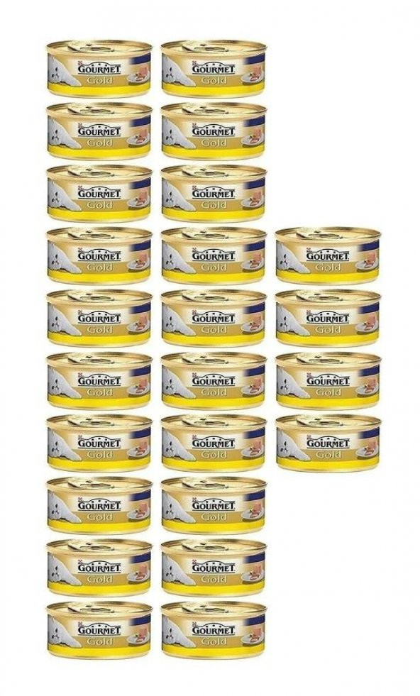 Gourmet Gold Kıyılmış Tavuklu Yaş Kedi Maması 85 gr X 24 Adet ürün görseli 1