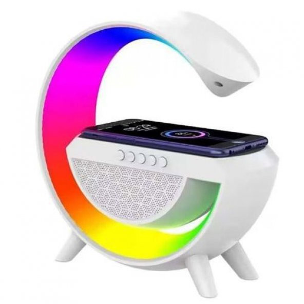 Led Kablosuz Şarj Özellikli Masa Lambasi Bluetooth Hoparlör ürün görseli 1