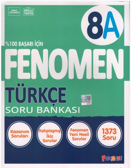 FENOMEN 8.SINIF TÜRKÇE SORU BANKASI-A ürün görseli 1