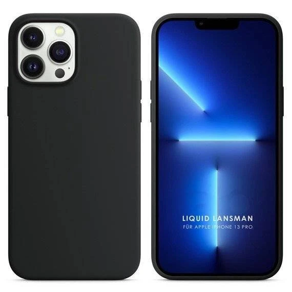 Apple iPhone 15 Pro 6.1'' Liquit Lansman Silikon Siyah ürün görseli 1