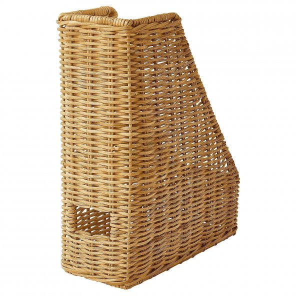 Rattan Dosyalık Naturel MeridyenDukkan Dosyalama Düzenleyici Ev-Ofis 25x30x10 Cm ürün görseli 1