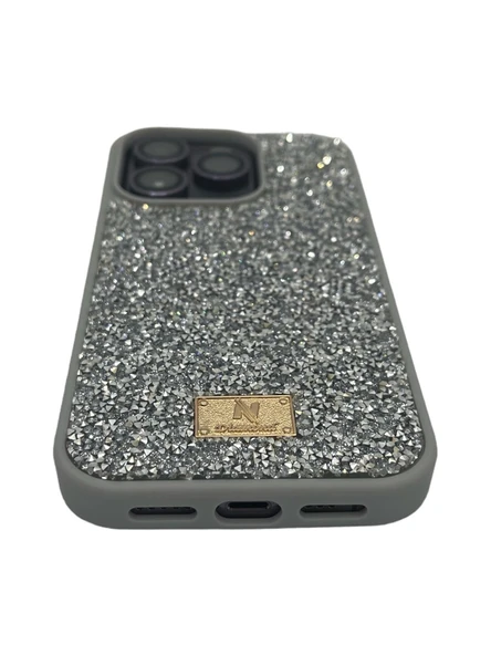 Apple iPhone 14 Pro Premium Stone Silikon Kapak Mor - Resim 4