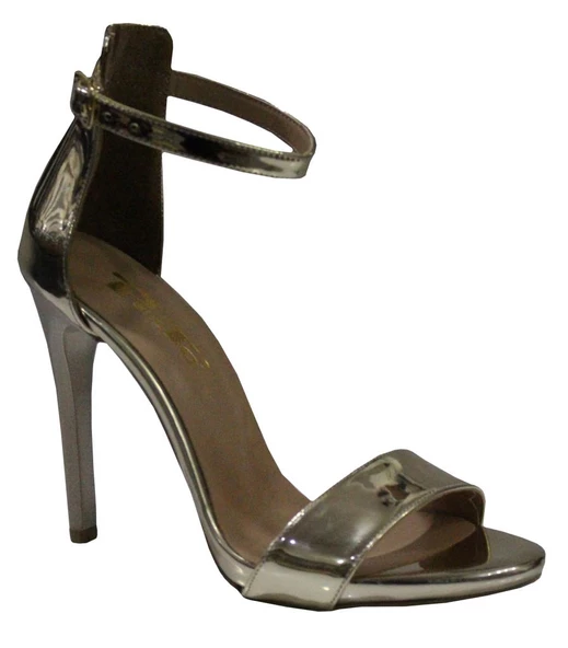 Punto 448009 Yazlık Fashion Tek Bant Topuklu Sandalet Ayakkabı ürün görseli 1