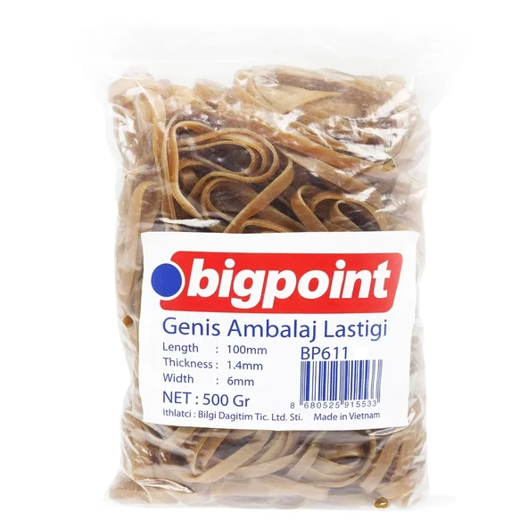 Bigpoint Geniş Ambalaj Lastiği 500 Gram %100 Kauçuk ürün görseli 1